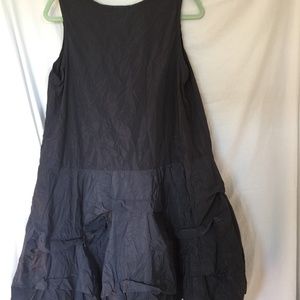 Fabulous Crinkly Black Dress M by Sun Kim  - NWT!